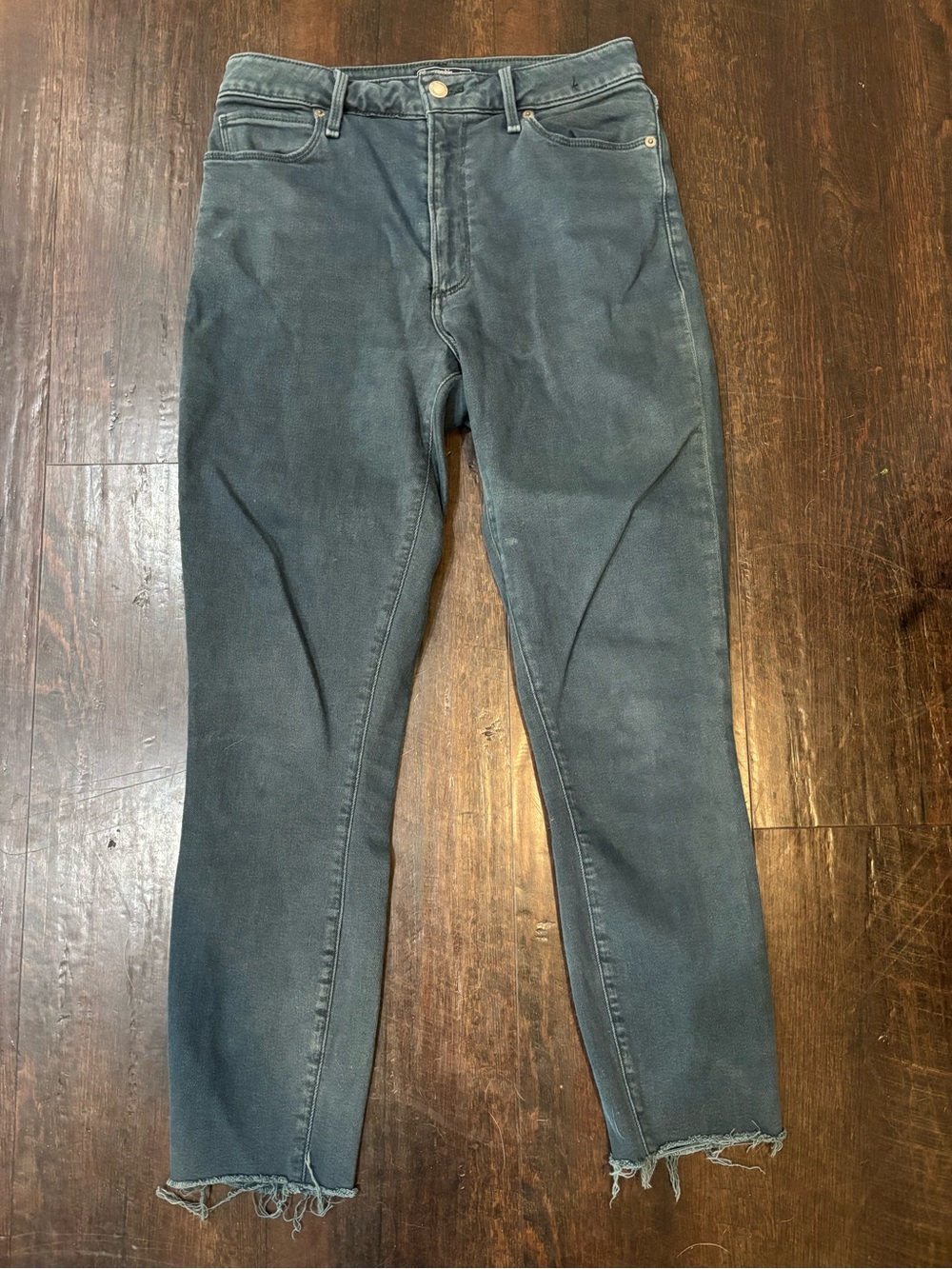 Abercrombie & Fitch Women's High-Rise Jeans — Faded Charcoal